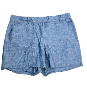 Talbots Perfect Shorts 4.5” inseam Size 10 Chambray Blue denim